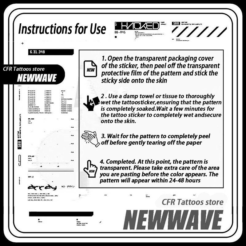 1pcs Jesus Cross Herbal Juice Tattoo Sticker Dark Retro Arm Temporary Tattoo Waterproof Durable Fake Tattoo Men and Women Halloween Party Gift Y2K