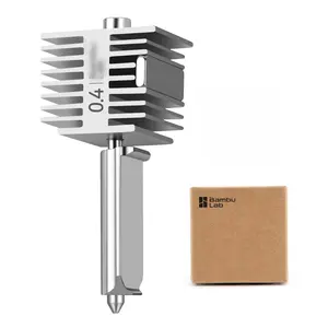 BambuLAB A1  Printer Hotend, A1 Mini Stainless Steel Hotend Kit, Metal Extruder Hot End for Bambu Lab A1 Series  Printer Accessories (A1 0.4mm Stainless Hotend)