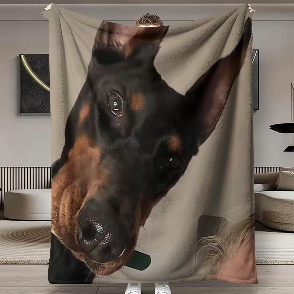 Funny Pattern Print Blanket, Flannel Series Bedding, Dormitory Blanket, Nap Blanket, Car Blanket, Office Blanket, Air Conditioning Blanket