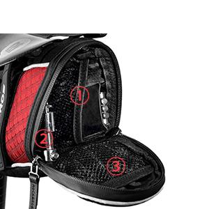 ROCKBROS Bike Seat Bag, Bicycle Saddle Bag Under Seat 3D Shell Cycling Seat Pack for Mountain Road Bikes Black