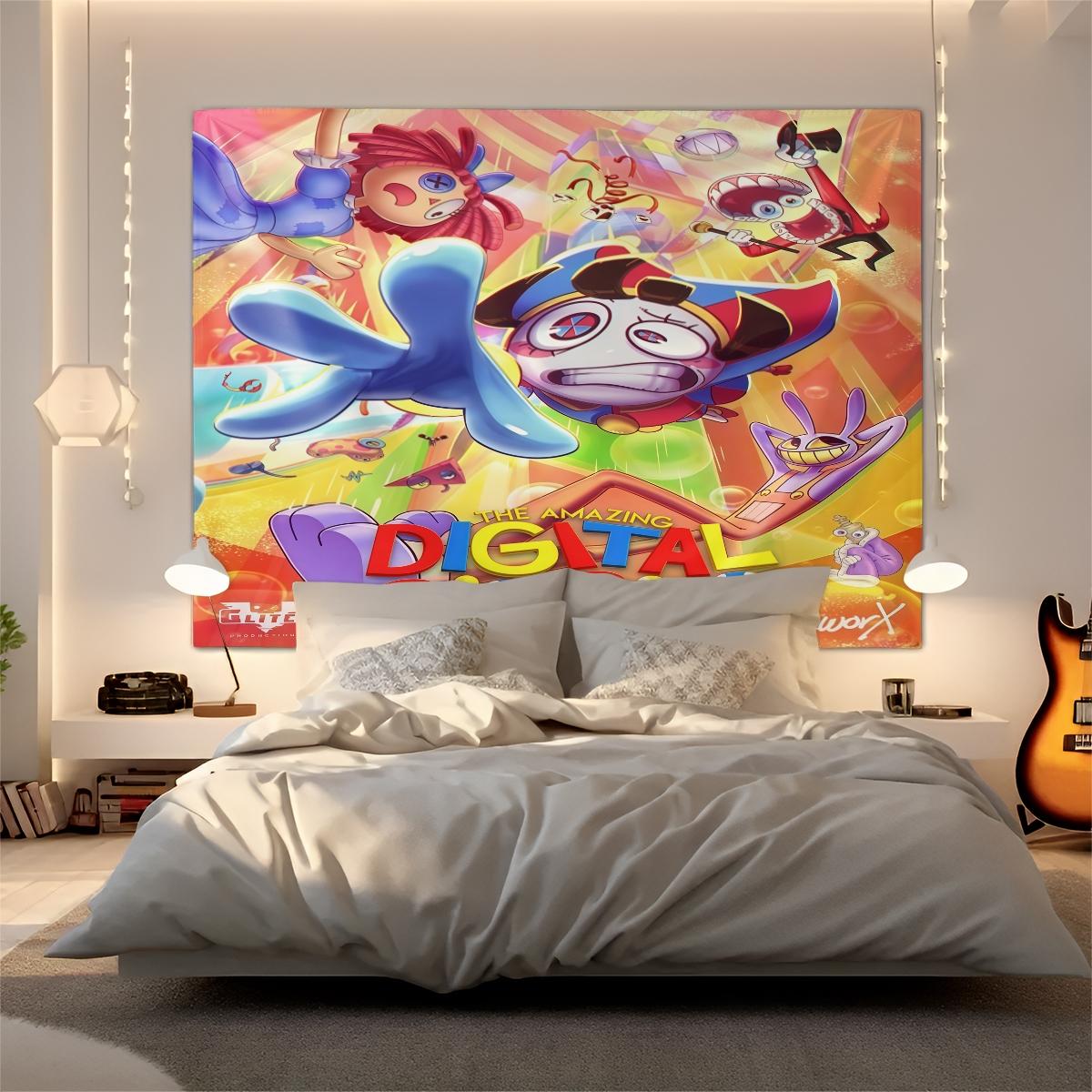 Circus Scary Patterned Tapestries For Home Decoration, Fashionable Room Flags, Unique Wall Art For Living Rooms And Bedrooms, Gifts For Children And Teenagers