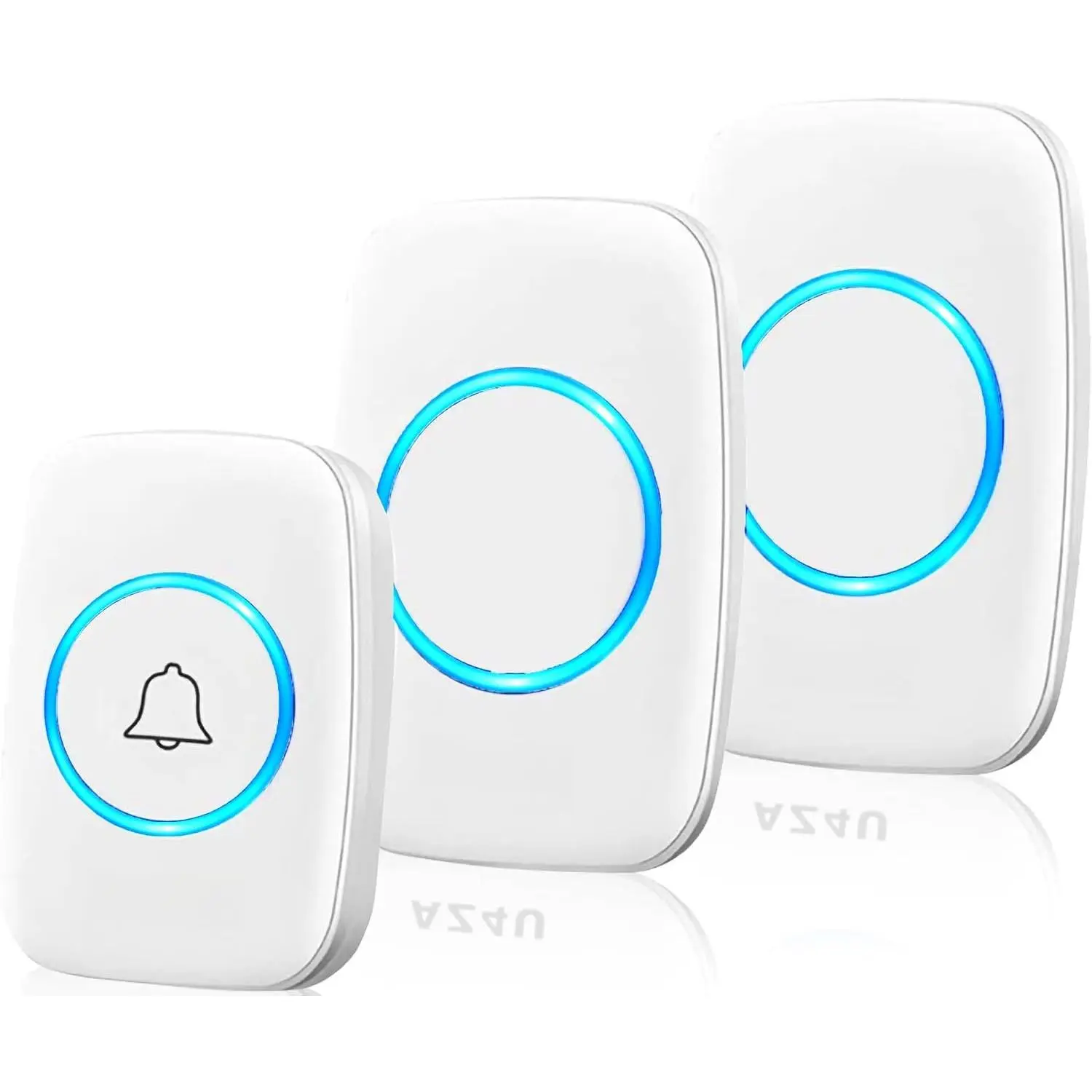 Doorbell Kit 1 Button 1 Receiver FCC Certified 1000 ft White
