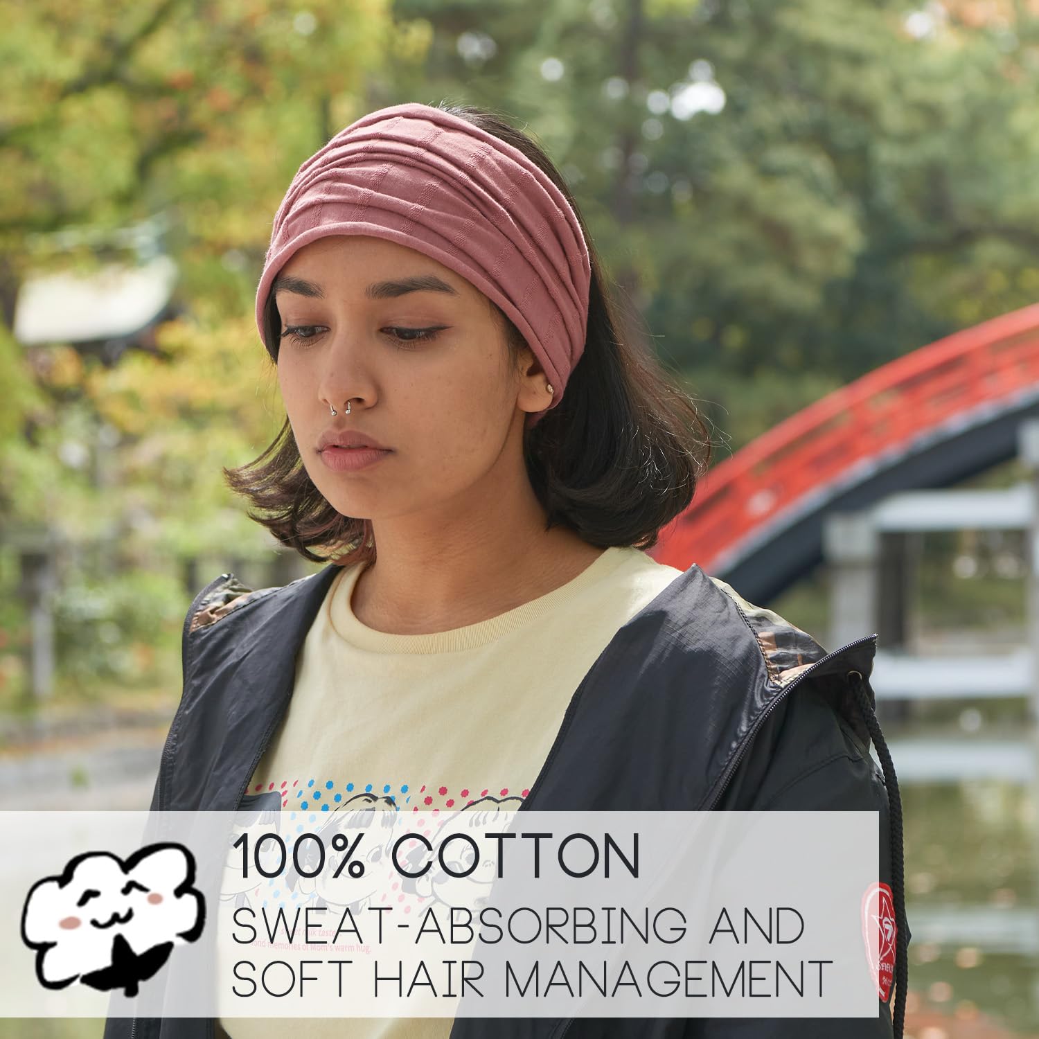 Bandana Headband for Men & Women, Wide, Non-Slip, Absorbing Band for and Daily Styling Bandana Headband for Men & Women, Wide, Non-Slip, Absorbing Band for and Daily Styling