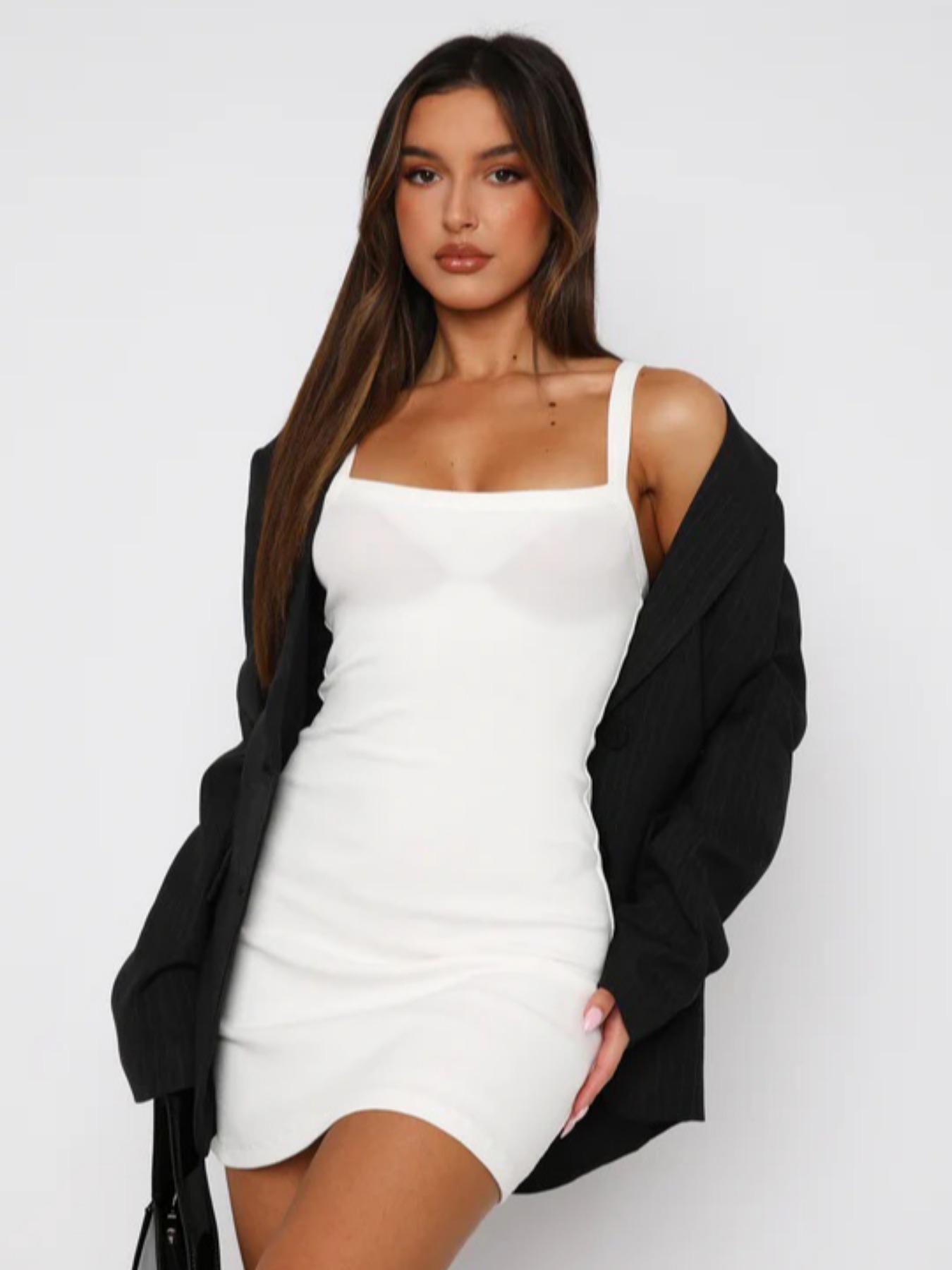 Women's Plain / Colorblock Cami Dress, Casual Sleeveless Short Breathable Dress for Summer, Ladies Clothes for Daily Wear