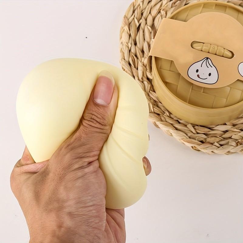 Dumpling Squishy Stress Ball Fidget Toy, Dough Ball Squishy Bun Squeeze Ball, Anxiety Relief, Adult Squishy Toy, Anti Stress Adhd Add, Stress Relief Gadgets
