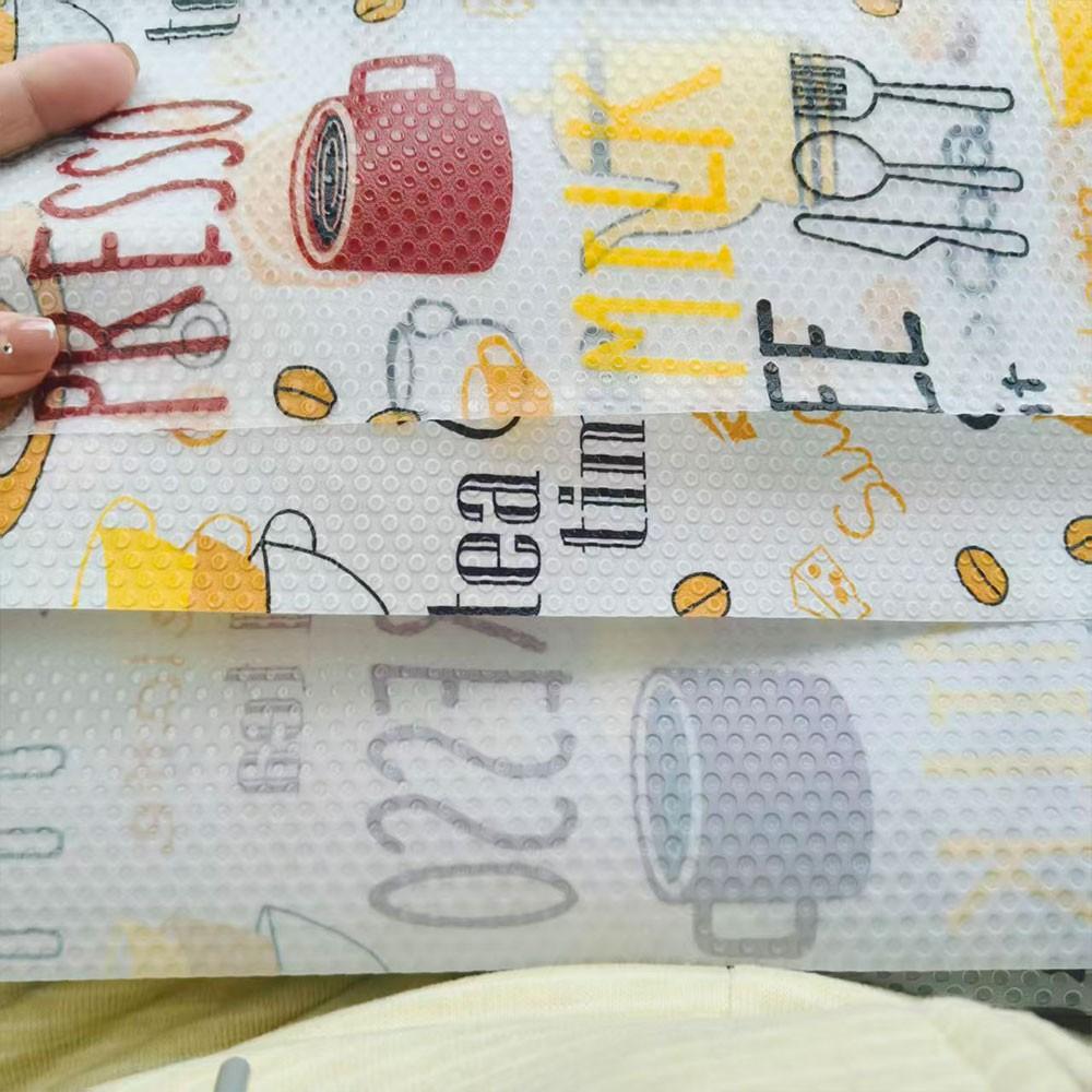4pcs Shelf Liner, Multifunctional Drawer Liner, Cute Cartoon Printing, Non-Adhesive, Waterproof, Oil-Proof, for Wardrobe, Shoe Rack, Cabinet, Home Decor