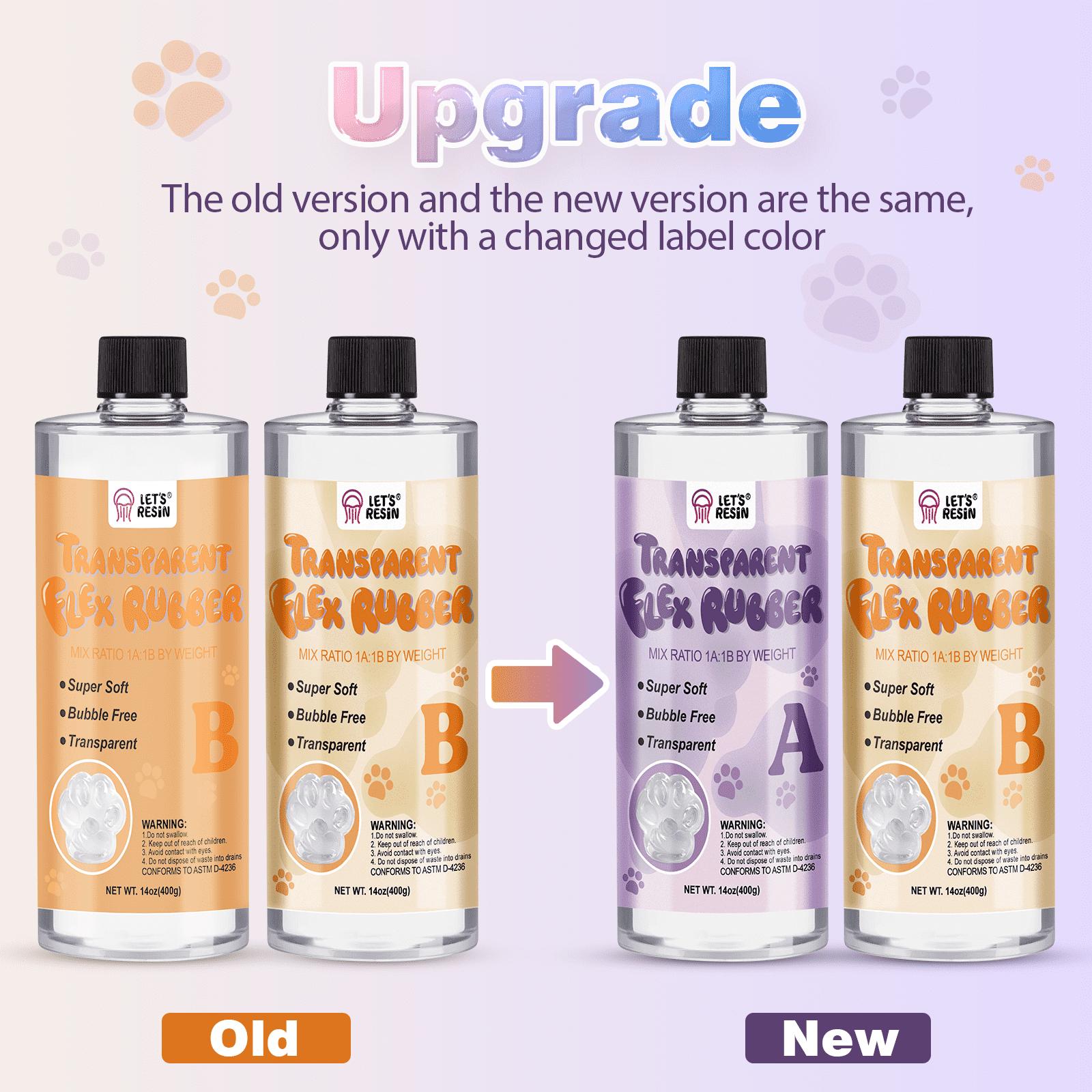 Transparent Gel for Taba Squishy, 28oz Super Soft Flex Rubber for Squishy Maker, DIY Decompression Gift for Cat Paw, Hamster, Artificial Strawberry and Chick Squishy - LET'S RESIN Transparent Gel for Taba Squishy, 28oz Super Soft Flex Rubber for Squishy Maker, DIY Decompression Gift for Cat Paw, Hamster, Artificial Strawberry and Chick Squishy - LET'S RESIN