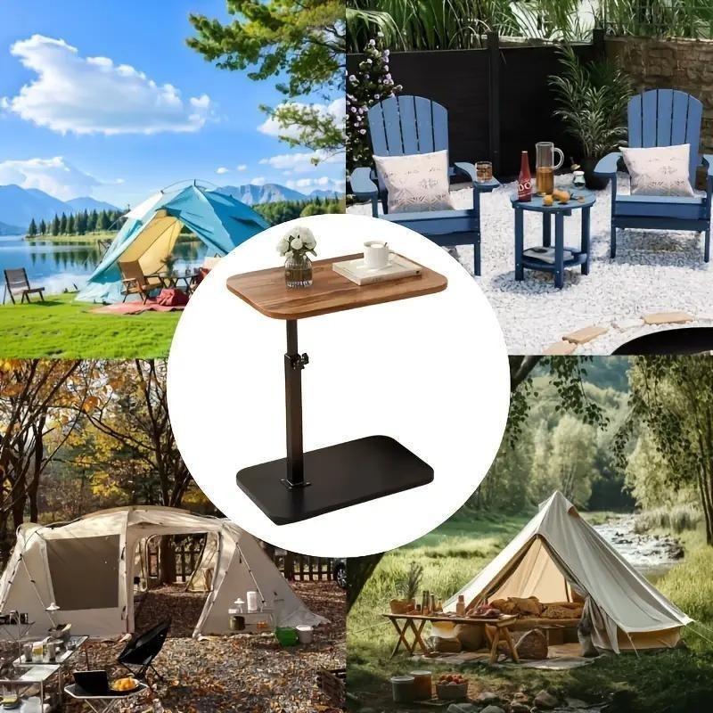 Portable Standing Desk for Home, Height Adjustable & Flipable, Sit Stand Dual Use, Bedside Tea Storage, Practical Furniture, Holiday Gift