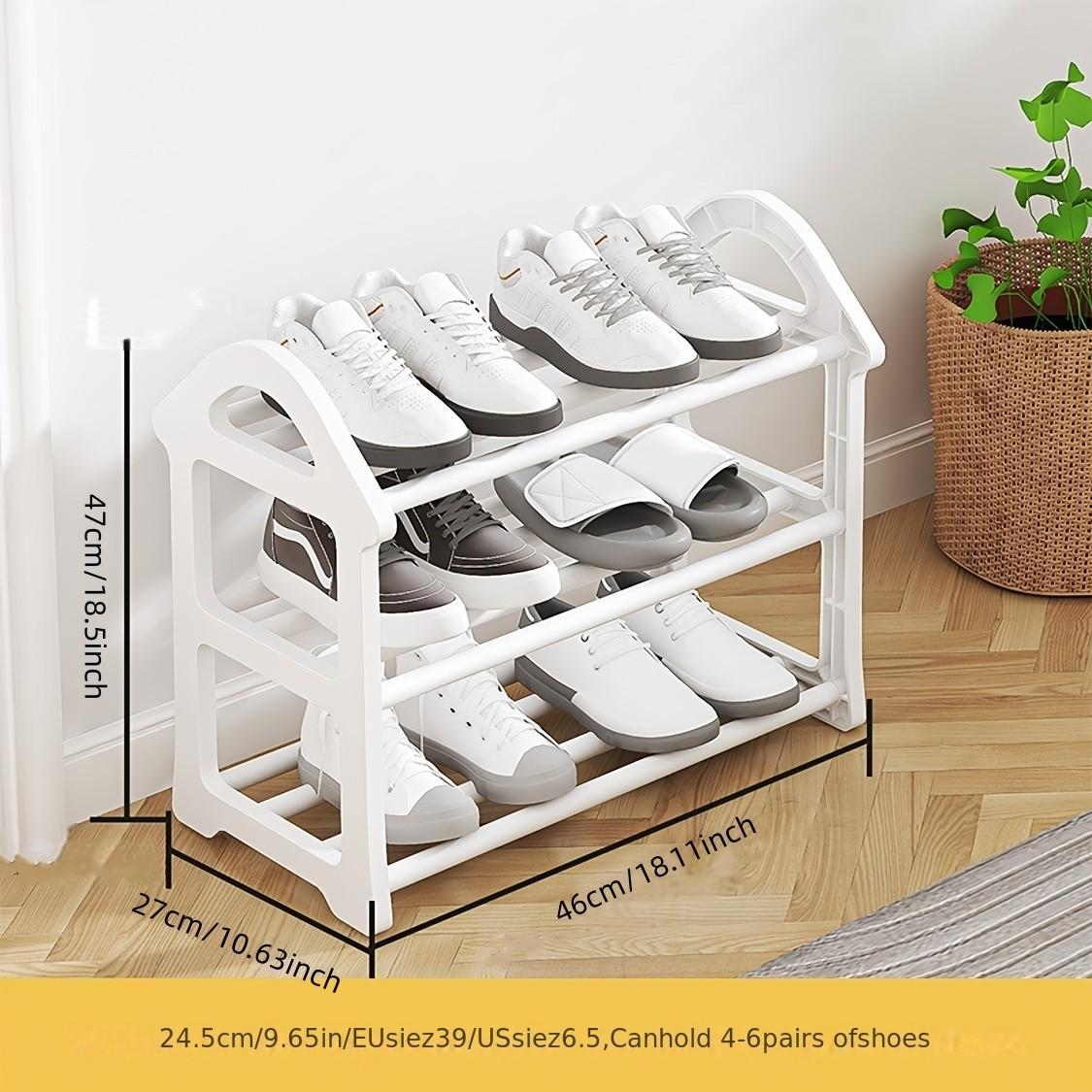 Multi-Layer Metal Shoe Rack, Durable and Space-Saving, Ideal for Entryway, Closet, Bedroom, Garage, Ground Installation Storage Organizer