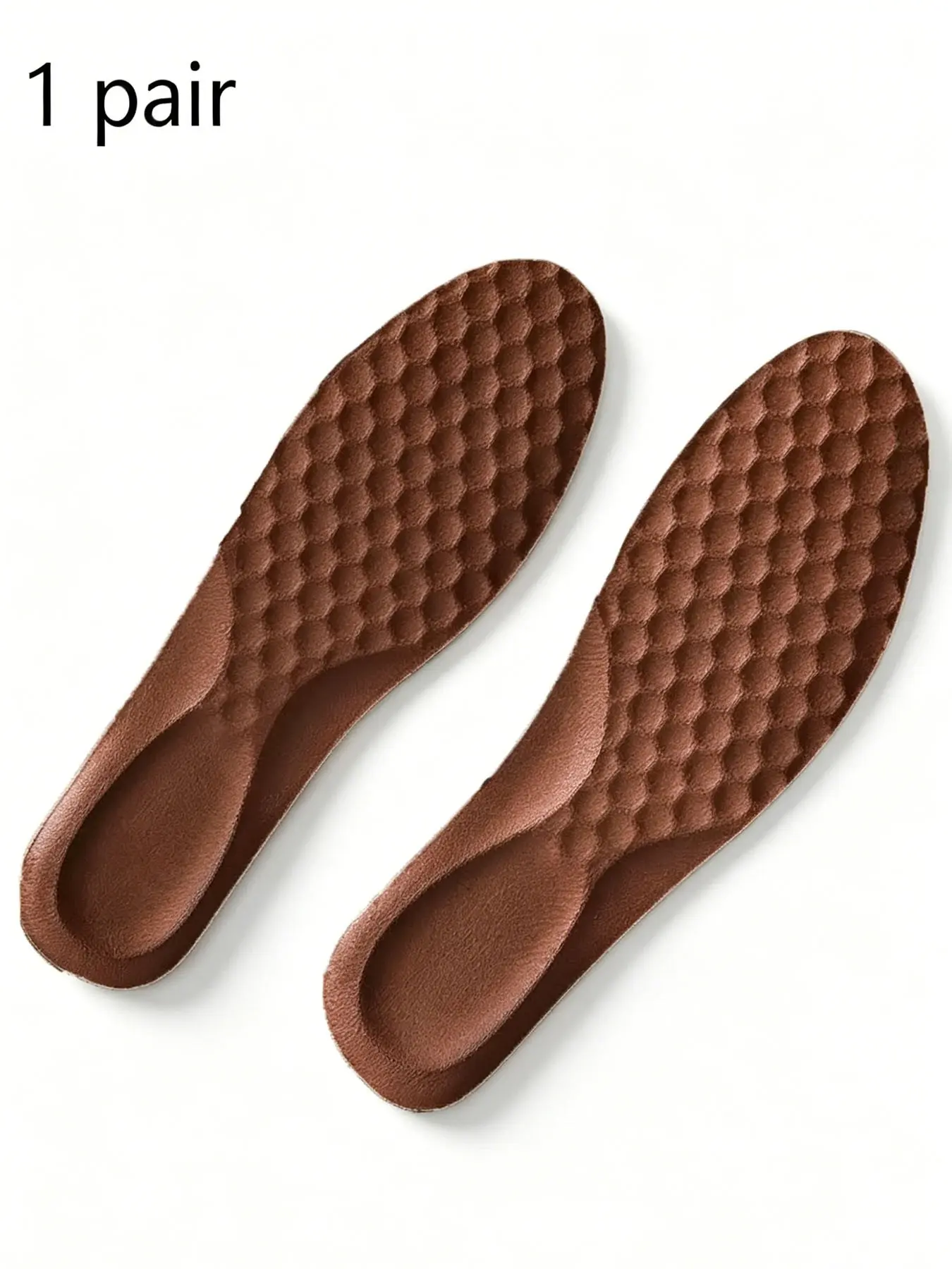 Business Leather Insoles for Men and Women, Sweat-Proof and Odor-Resistant, High Elasticity Shock Absorption, Thick Soft Bottom