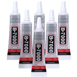 6PCS Jewelry Glue - 15ML/0.5fl oz Clear DIY Craft Glue for Rhinestones, Waterproof Strong Bond Adhesive for Phone Repair, Nail Art, Shoes, Fabric, Metal, Glass