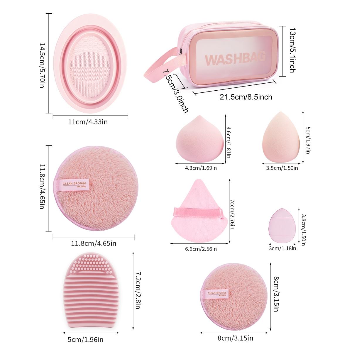 MAANGE Makeup Brush Set, 27/49pcs/set Makeup Tool Set Including Soft Brushes, Beauty Sponges, Powder Puffs, Brush Cleaner Mat, Bag and, Multifunctional Makeup Kit for Beginners, with Makeup Travel Bag