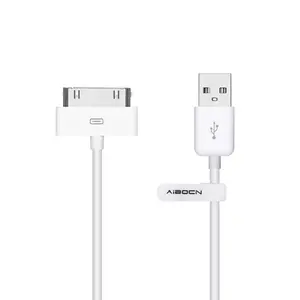 MFi Certified 30 Pin Sync and Charge Dock Cable for iPhone 4 4S / iPad 1 2 3 / iPod Nano/iPod Touch - White