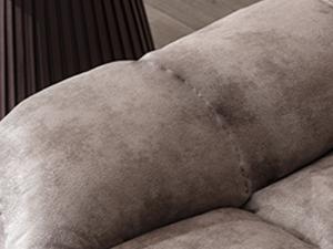 [SpringStatements] Manual Reclining Sofa for Living Room, Extra-Wide Modern 2-Seat Reclining Sofa, Breathable Fabric and Padded Cushion, Light Brown