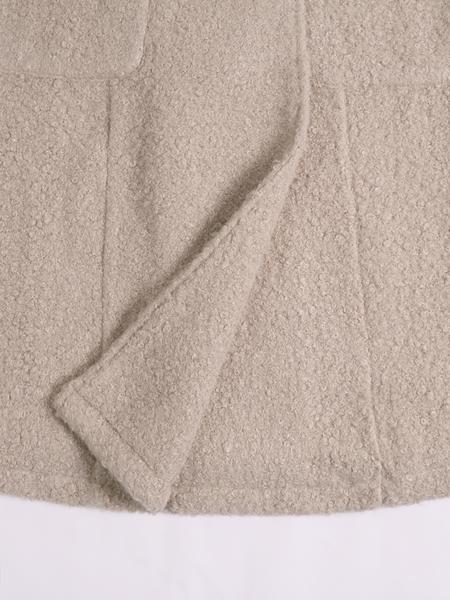 Women's Winter Korean Plush Long Coat, Loose Fit Double Button Overcoat, Warm Casual Outerwear for Fall & Winter Seasons