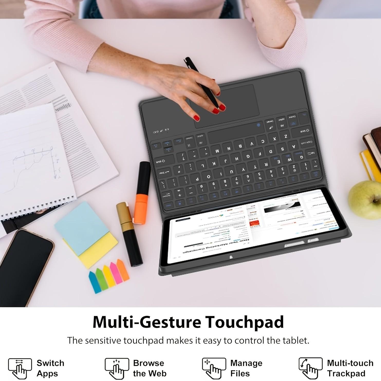 Keyboard Case for Samsung Galaxy Tab A9 Plus 11.0-Inch, Detachable with Pen Holder, Compatible with Sm-X210/x215/x216/x218, Tablet A9+ 5g