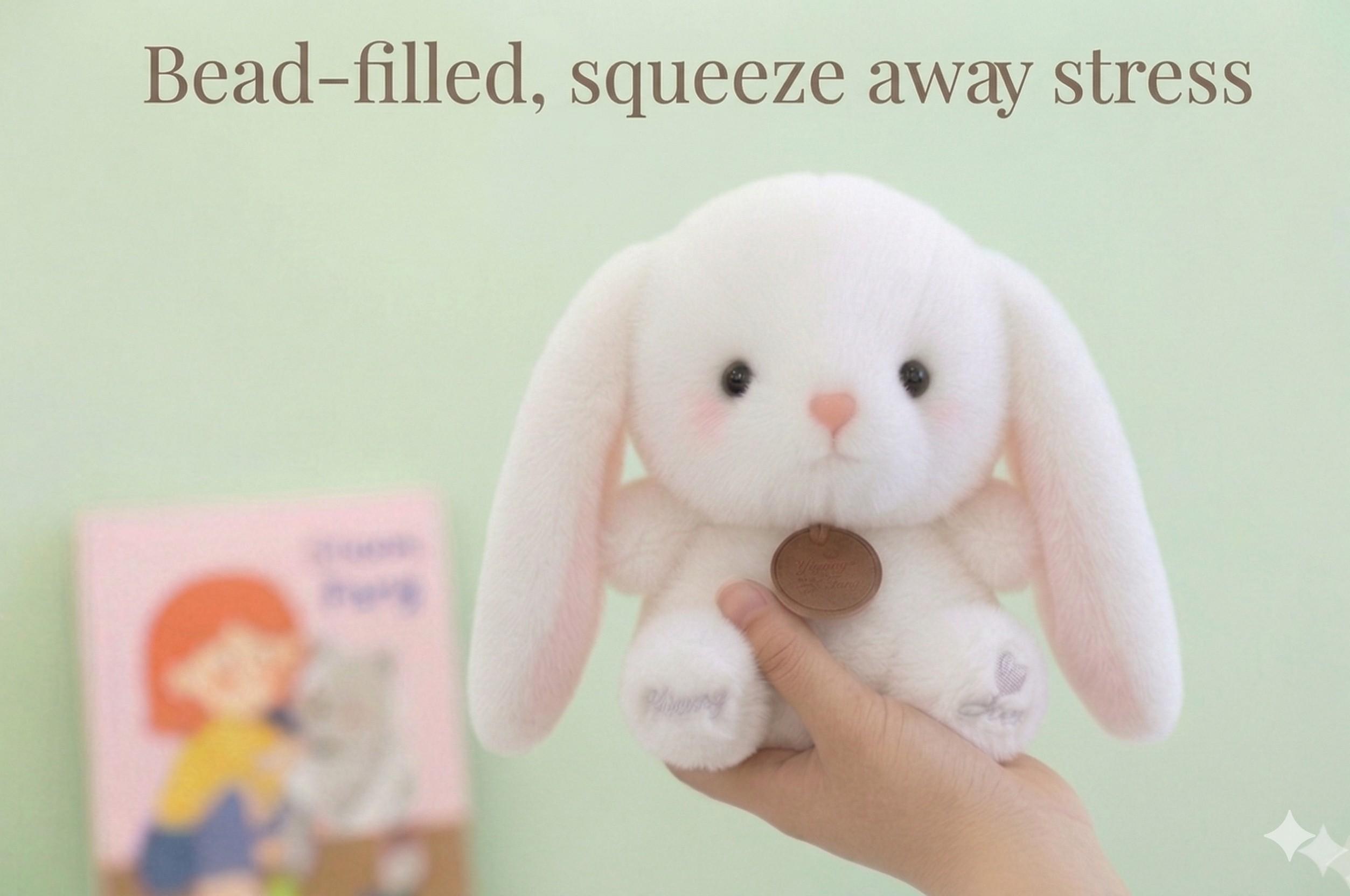 Cute Plush Rabbit Toy Doll, Stress Relief Companion for Work Life, Perfect Birthday Gift, Adorable Stuffed Animal
