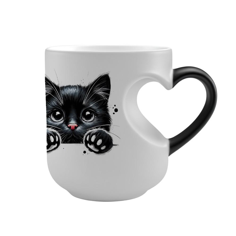 1pc Magic Color-Changing Mug - Thermosensitive Ceramic Cup Changes Color When Hot Drinks Are Added (-Activated), With Cute Black Cat Design, Double-sided print, Hand Wash Only, Reusable Gift for, Tea, Cocoa, Funny Coffee Mug, 11oz 325ml 1pc Magic Color-Changing Mug - Thermosensitive Ceramic Cup Changes Color When Hot Drinks Are Added (-Activated), With Cute Black Cat Design, Double-sided print, Hand Wash Only, Reusable Gift for, Tea, Cocoa, Funny Coffee Mug, 11oz 325ml