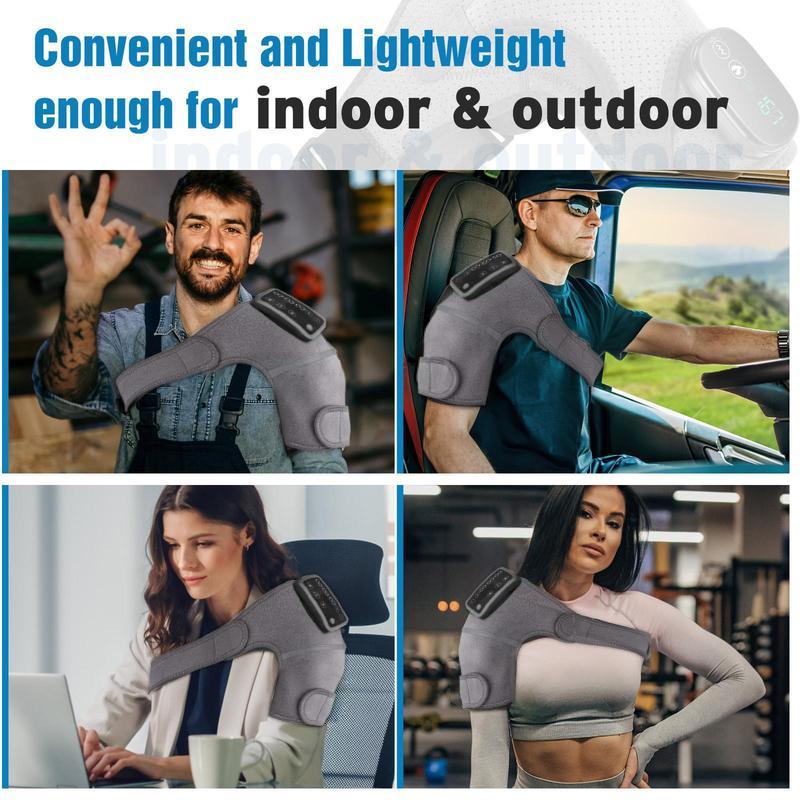 Electric Shoulder, Heating Vibration Massager, Shoulder Massager for Back & Neck, Back Massager, Fascia Release for Neck and Shoulder, Winter & New Year Gift