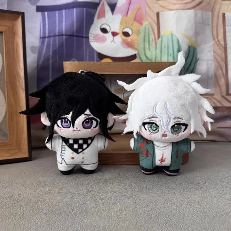 Anime Nagito Komaeda Plush Dolls 10cm Soft Kokichi Oma Plushies Gifts Stuffed Toy Pendant Dolls Collection Backpack Props