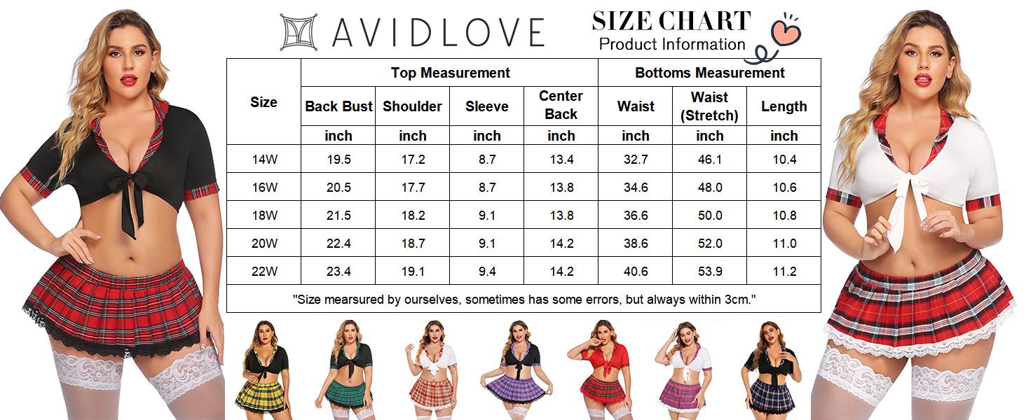Avidlove Elegant Plus Size Lingerie Set for Women Elegant Lingerie with Mini Skirt SpringStatements
