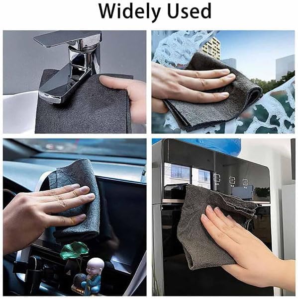 Thickened Magic Cleaning Cloth Set (10PCS) – 2025 Reusable Microfiber Rags for Lint-Free Cleaning of Windows, Mirrors, Glass, and Cars