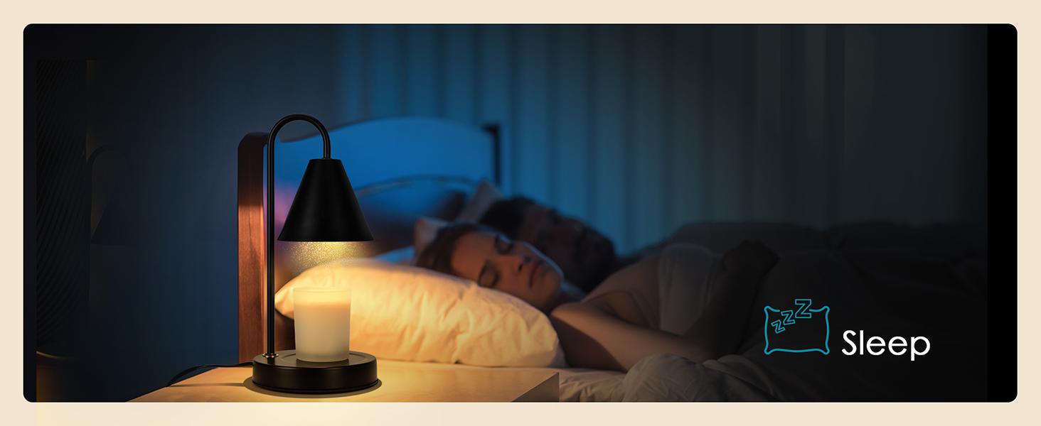 Candle Warmer Lamp,Electric Candle Warmer with Dimmable Light,Scented Wax Melter,No Smoke,Compatible with Various Jar,with 2 Light Bulbs,Home Decor Gifts-Black Decorative Fragrance Ornaments Milk Coffe