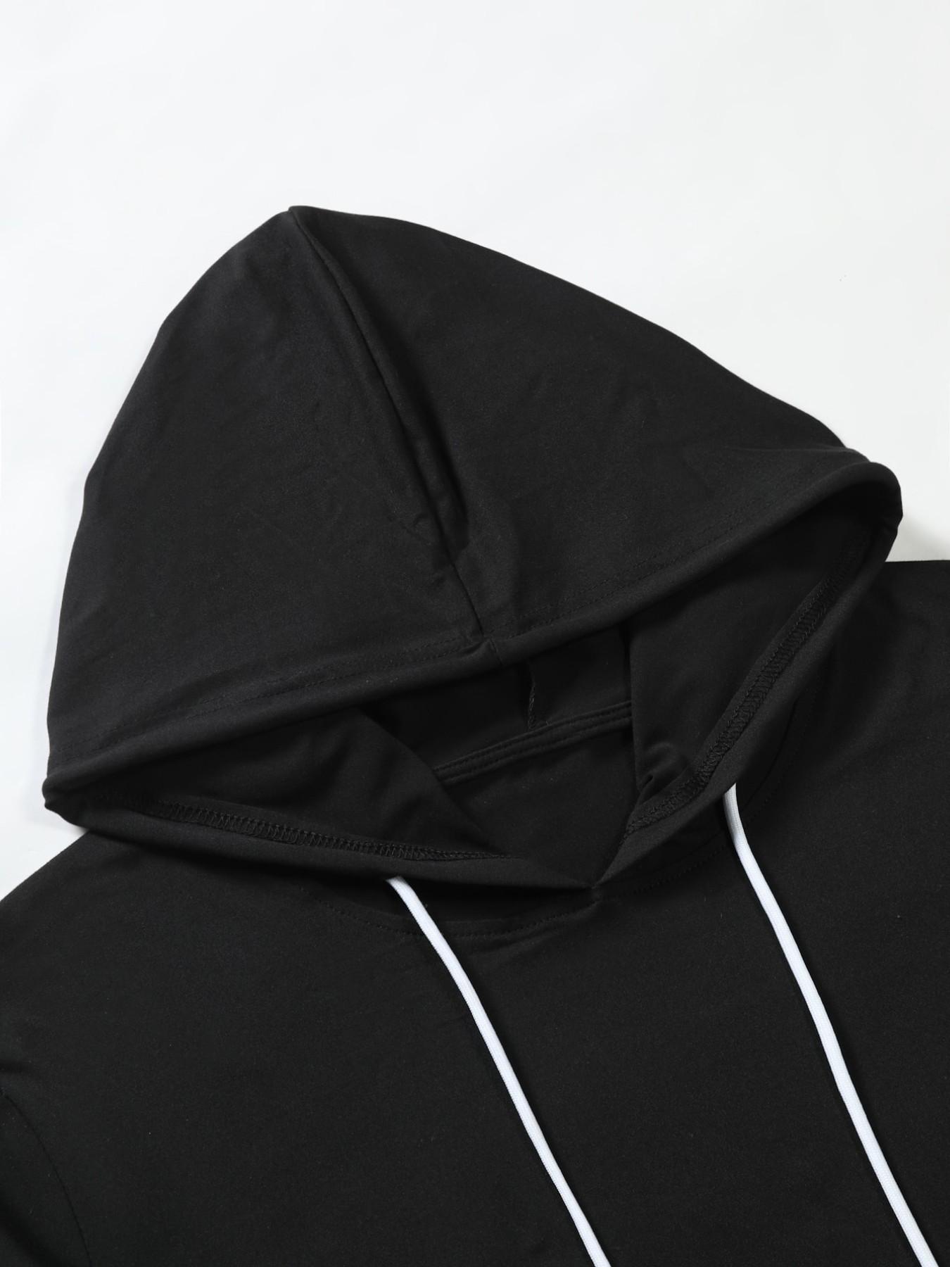 Berserk 2-Piece Short Set: Black Short Sleeve Hoodie & Double-Layer Shorts with Iconic Red Sacrifice Logo & Japanese Kanji | Anime Streetwear for Men & Women | Casual Techwear Loungewear