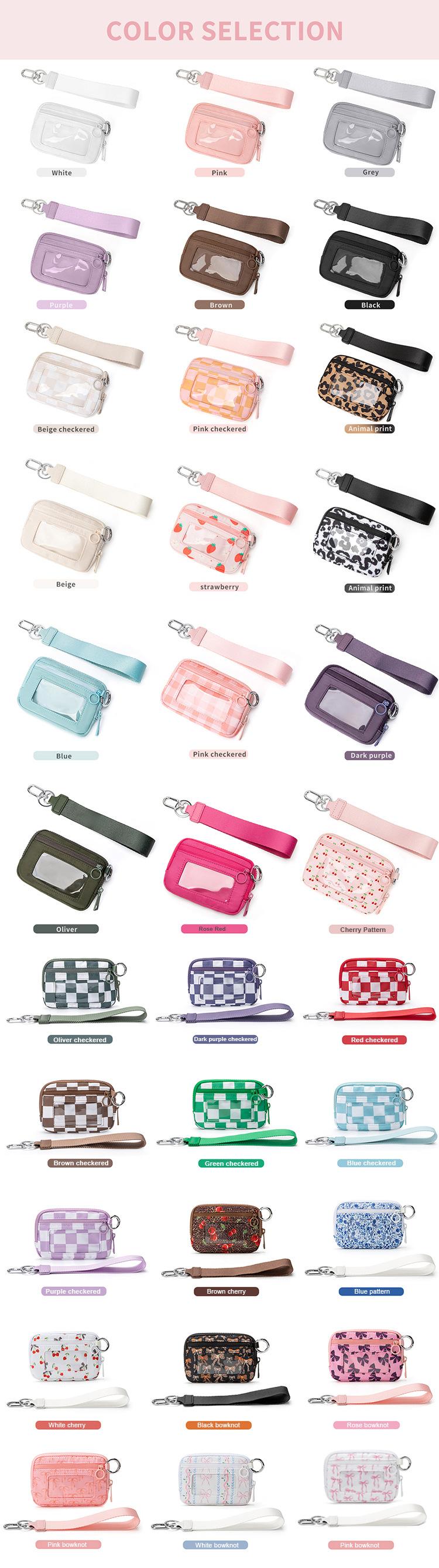 New style cow pattern portable nylon coin purse - perfect for keys, cards and small change!