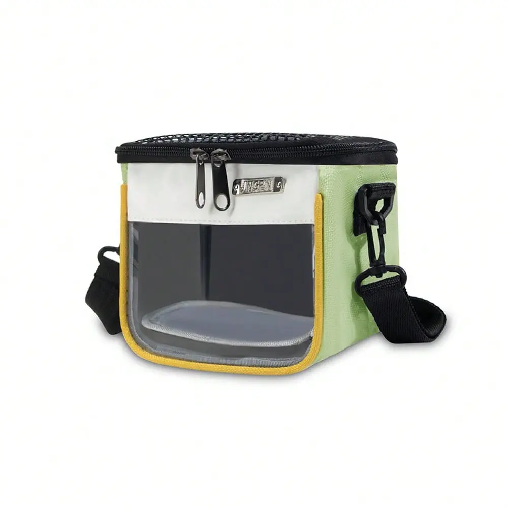 1PC Small Pet Outdoor Carrier Single-Shoulder Backpack, Breathable Carrying Bag for Birds Hamsters, Squirrels & Small Animals in All Seasons, Portable Outdoor Travel Tote Outside