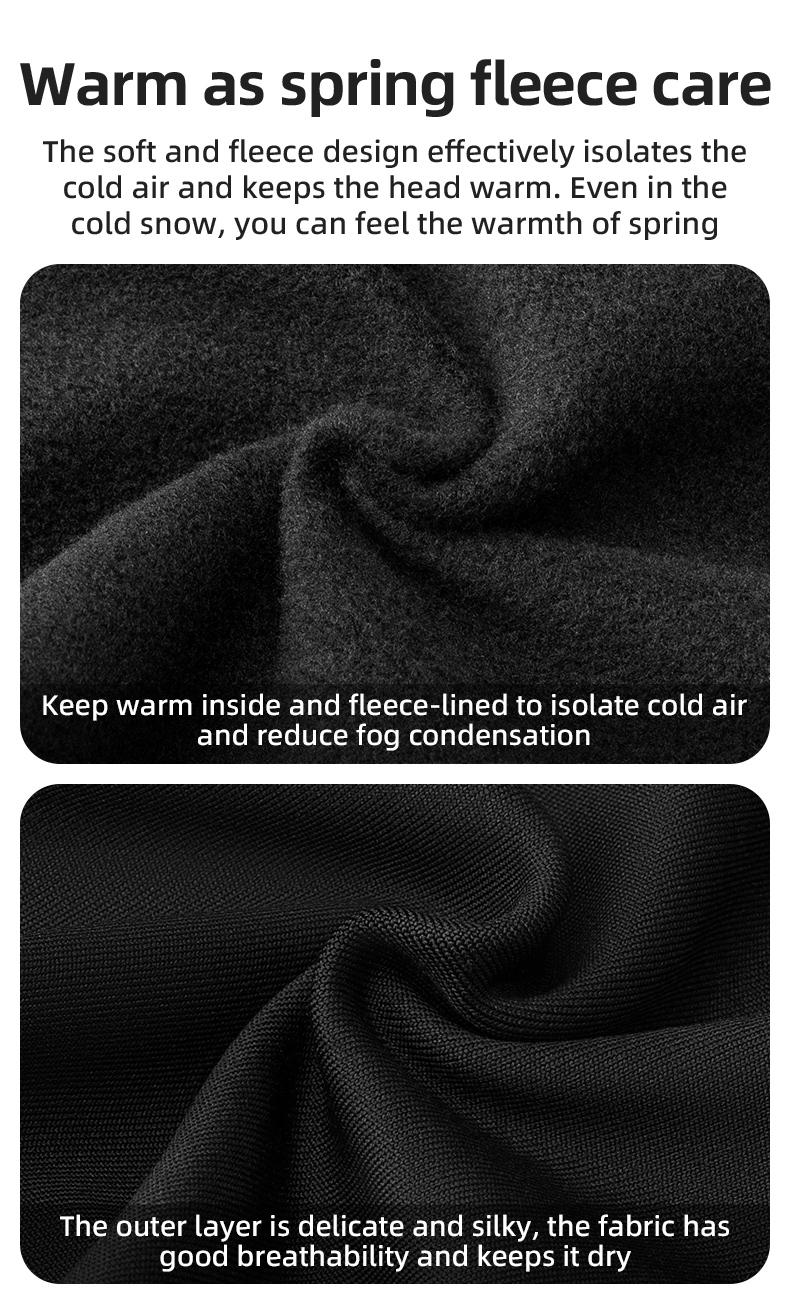 ROCKBROS Balaclava Ski Mask for Men Cold Weather Scarf Windproof Thermal Winter Neck Warmer Hood for Cycling Hiking