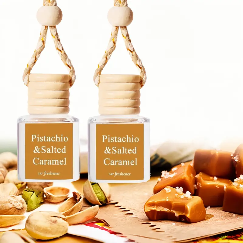 2-Pack Hanging Car Diffusers, Essential Oil Air Fresheners with Liquid Fragrance for Cars, Homes, and Offices