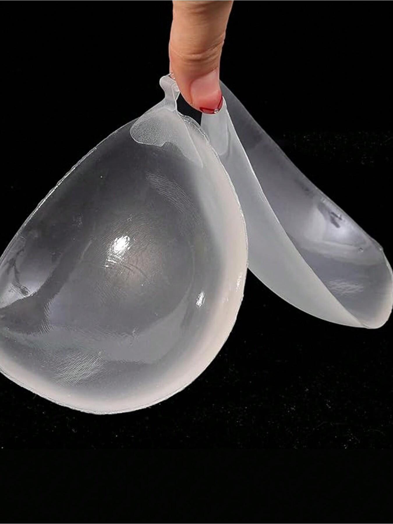 Women's transparent sticky gathering bra, gathers the breasts, prevents them from spreading outward, invisible and seamless bra pads, no shoulder straps bra, suitable for dresses, wedding gowns, formal wear, bikinis, casual minimalist bras