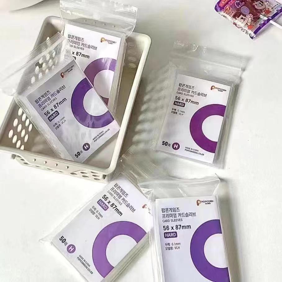 Clear Card Sleeves (50pcs/set), 3 Inch Photo Protector Sleeves, Photo Protector for Album, Binding Supplies for Home & Office & School