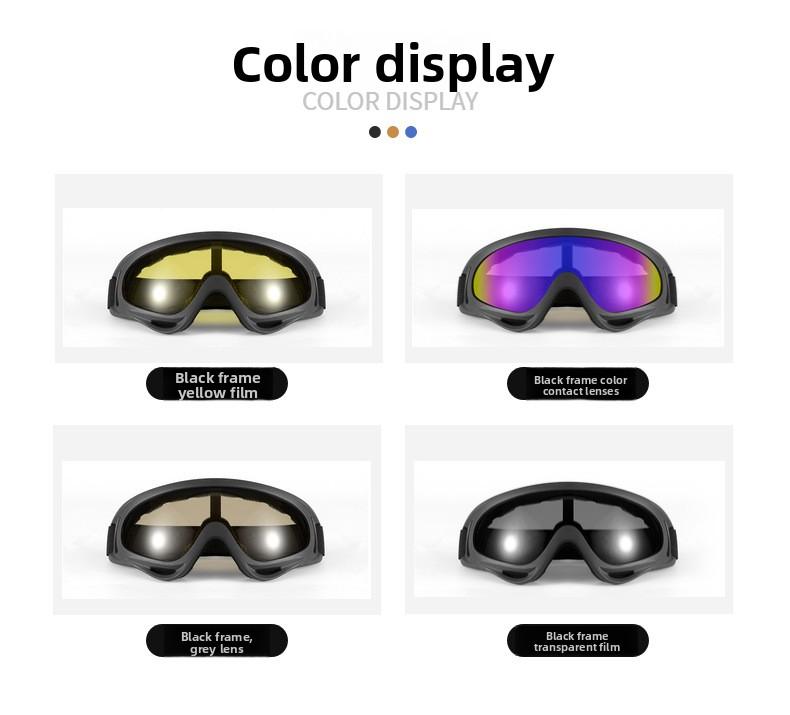 Outdoor cycling goggles, outdoor riding goggles, motorcycle goggles, sports Harley tactical windproof mask, outdoor sports sunshade and wind-sand protection goggles