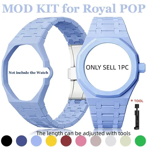 Strap for Swatch x AP Royal Pop Pocket Watch Changer to Wristwatch Band Modification Kit, Wristband Strap & Case, Watch Straps