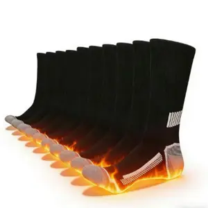 Men's Warm Sports Socks, Thick Winter Fitness Socks with Arch Support, Heel and Toe Cushioning, Multiple Colors Available