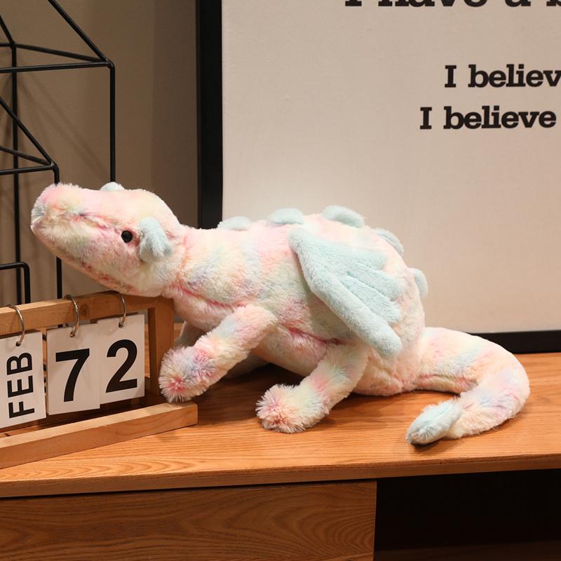 Lazuli Dragon Plush Toy, 2026 New Colorful Flying Dragon, Healing Companion Stuffed Animal, Sofa Bed Decor, Valentine's Birthday Gift