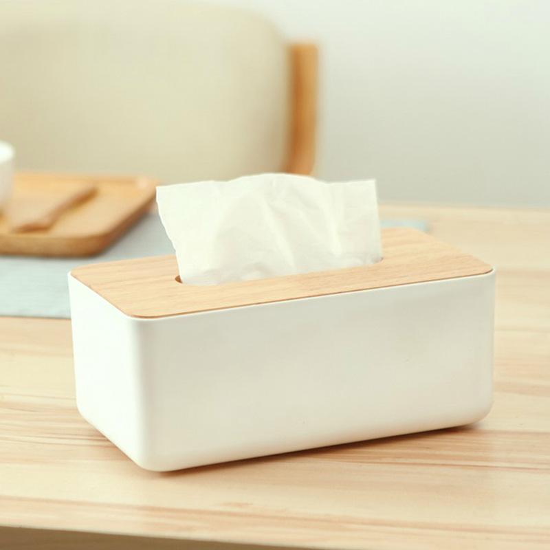 Rectangular covered tissue paper boxes, bamboo-covered tissue paper boxes, square bathroom decorative tissue paper boxes, napkin paper boxes, tissue paper boxes for home, car, home, office and bathroom use, Tissue Holder, Tissue Dispenser