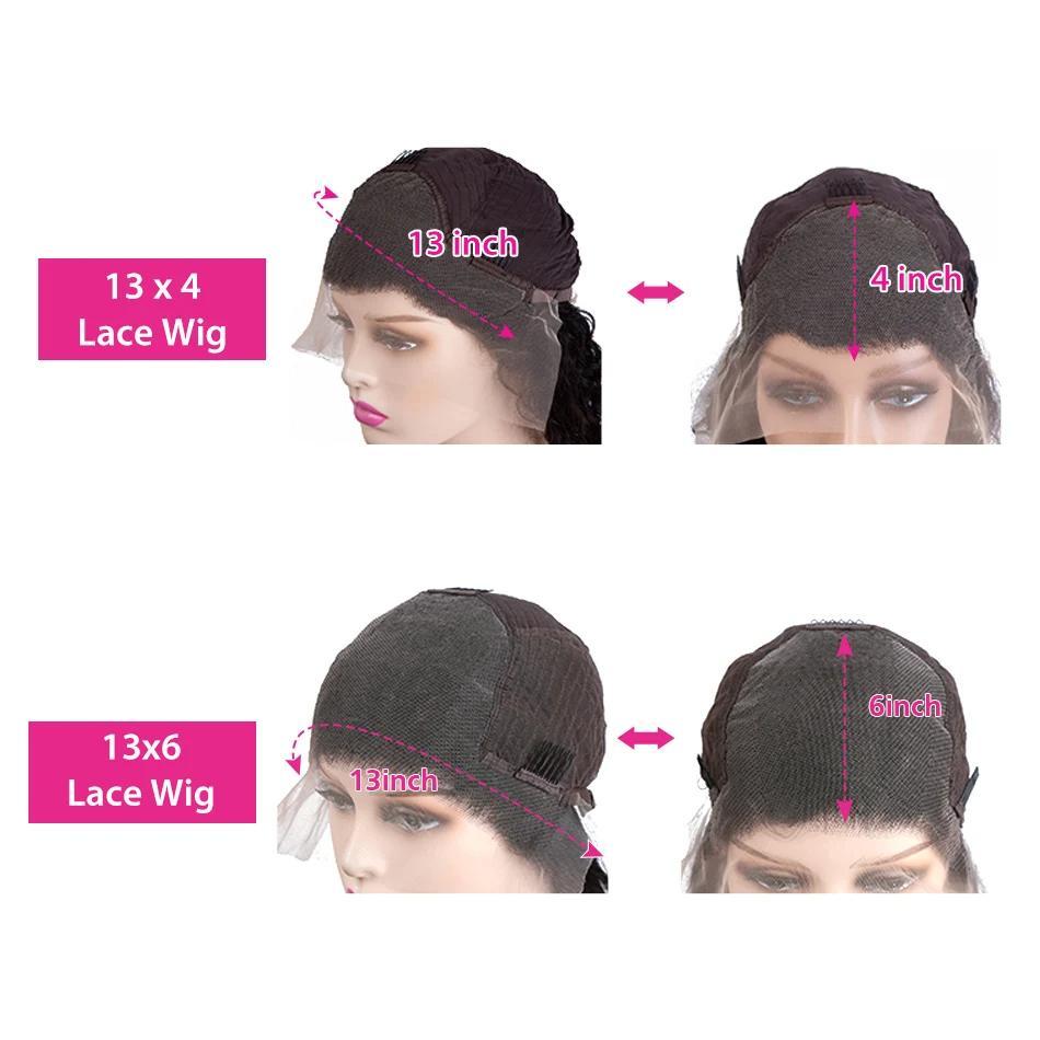 [Bling Hair ] Deep Wave Lace Frontal Wigs 13x4 13x6 Deep Wave Lace Frontal Wig Full Human Hair Wigs For Women On Sale Hair