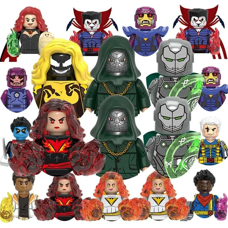 Worldl Legends Doctor Doom X-men Bricks Building Blocks Hela Mini Action Figures Bricks Wanda Educational Diy Toys Gifts