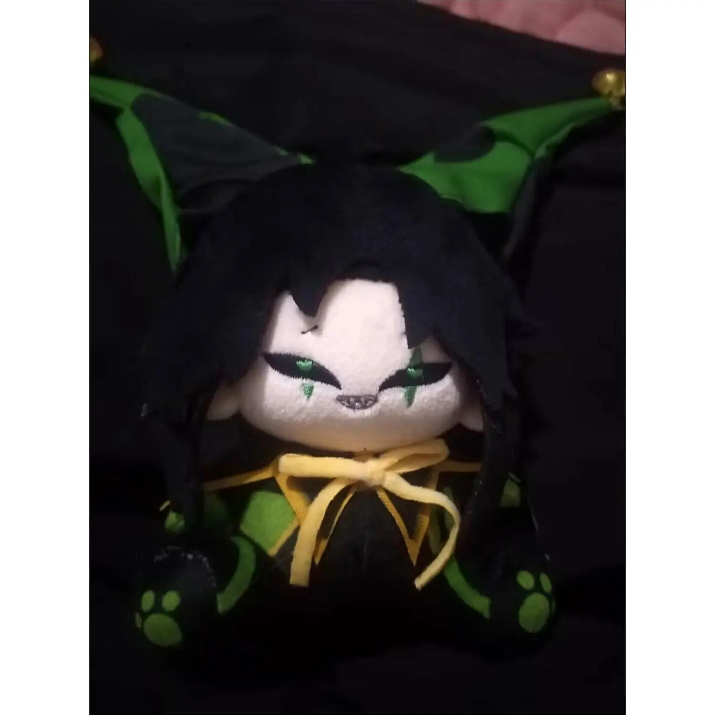 Stuffed Anime The Freak Circus Harlequins With Real Bell Plushie Doll Cartoon Figure Toys Decorative Plush Pendants Fans Gifts