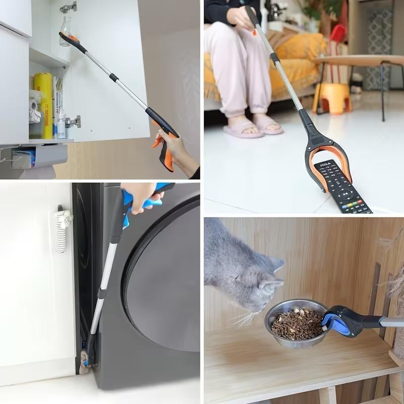 Multifunctional Thickened Garbage Picker, Foldable Trash Clamp, Durable Aluminum Alloy Waste Grabber, Ideal for Cleaning, Convenient, Portable