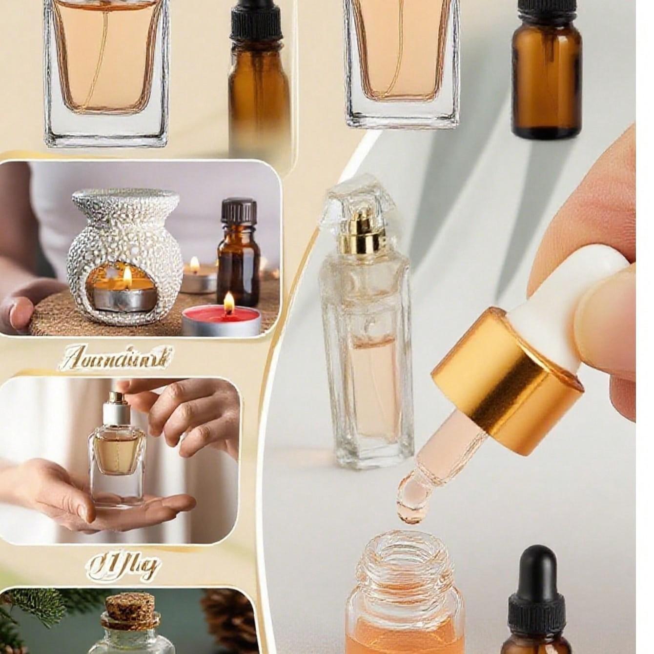 Mini Transparent Glass Dropper Bottle, Travel Size Sample Bottle, Ideal for Essential Oils, Cosmetics, Liquids, Perfume, Etc Mini Transparent Glass Dropper Bottle, Travel Size Sample Bottle, Ideal for Essential Oils, Cosmetics, Liquids, Perfume, Etc