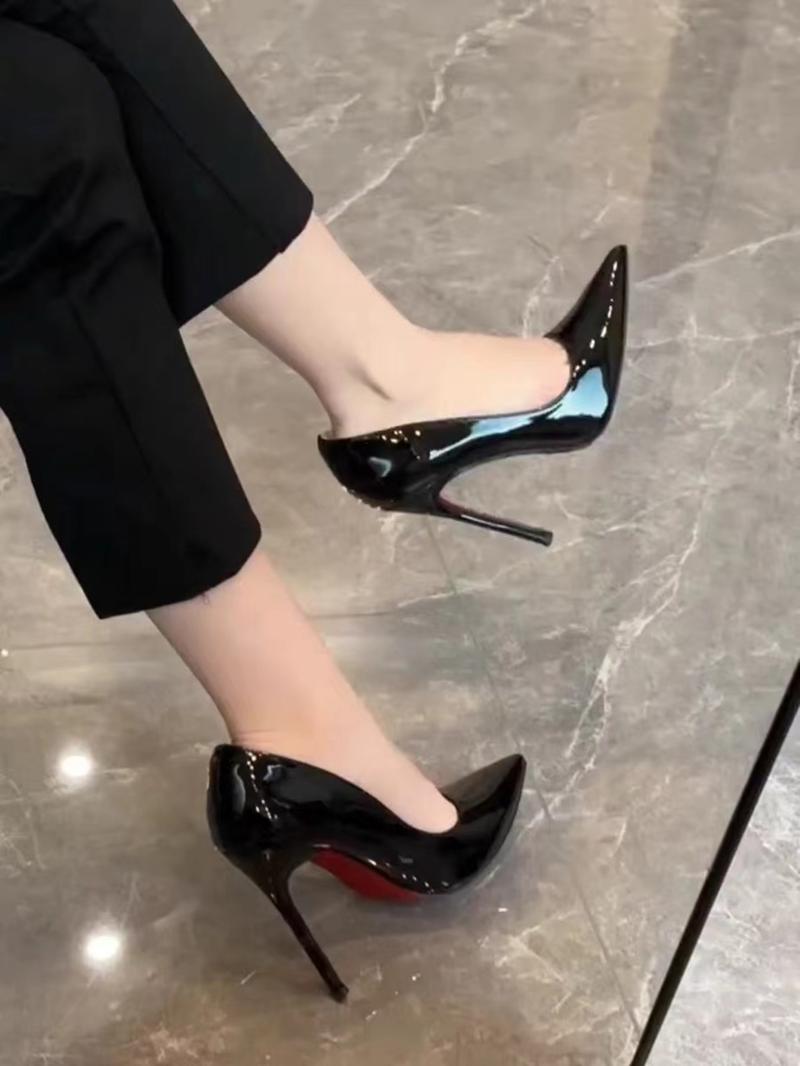 Women's Simple Slip-On High Heel Single Shoe, Elegant Four-Season Wearable Shoes, Perfect for Parties & Daily