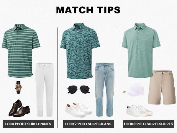 MAELREG Men’s Golf Polo Shirt Shortsleeve, Heather Dry Fit Performance Moisture-Wicking Collared Casual Menswear Top MAELREG Men’s Golf Polo Shirt Shortsleeve, Heather Dry Fit Performance Moisture-Wicking Collared Casual Menswear Top