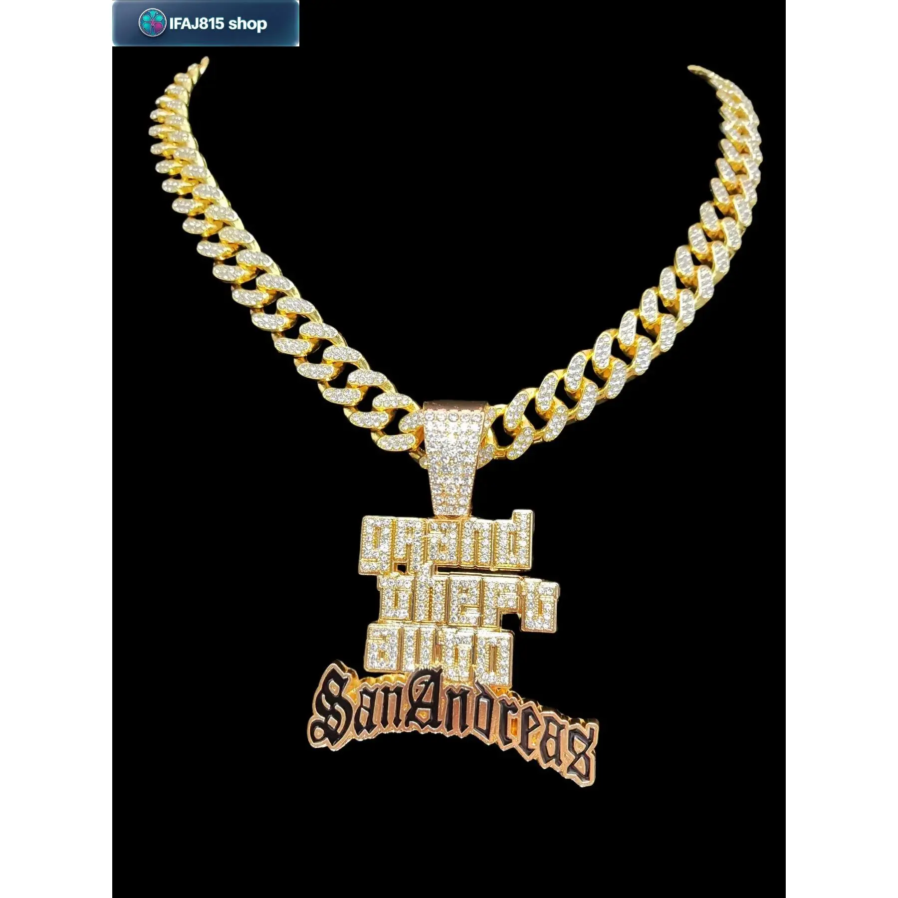 Men Hip Hop Vintage Letter Pendant Necklace with Miami Cuban Link Chain, Y2K Punk Streetwear Chunky Statement Jewelry, Retro Alloy Necklace for Daily Wear, Party, Festival & All Seasons Fashion Accessories