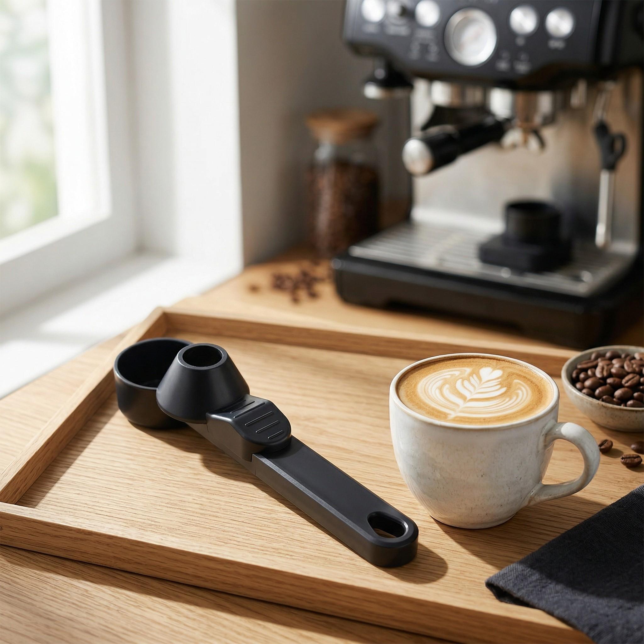 Creative Coffee Scoop with Long Handle, Large Capacity Leak-Proof Round Spoon, Innovative Coffee Measuring Tool, Perfect for Baristas & Home Use