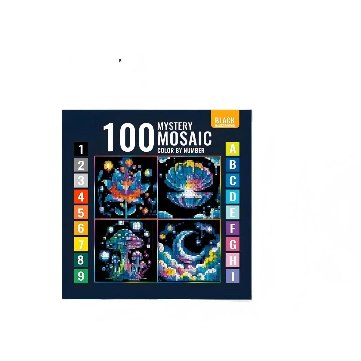 1pcs Digital Stress Relief Mosaic Coloring Book, Perfect Gift for Adults, Kids, Teens, Christmas, New Year, Valentine's Day, Parties, Friends, Family