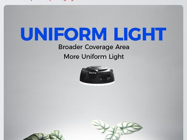 Barrina Orbgrow OG09 Puck LED Grow Light, 5000K 9W(135 Watt Equiv), Plant Lights for Indoor Plants Full Spectrum, Magnetic & Linkable, Small Grow lamp, Perfect for Plant Shelf, 1 Pack, Black